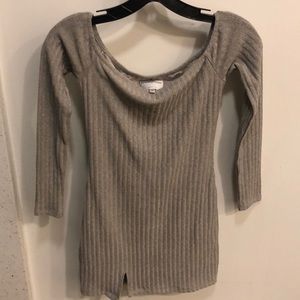 Privacy Please XS Grey mini dress REVOLVE